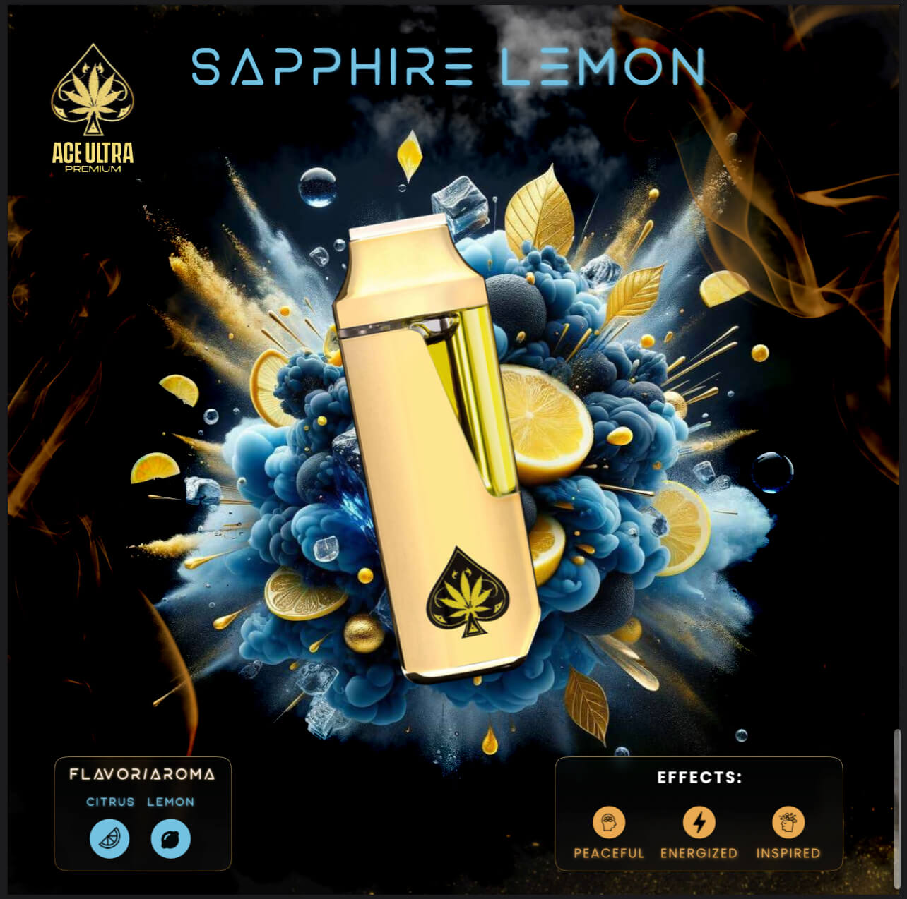 Ace Ultra Minis Gen 4 - ACE SAPPHIRE LEMON - Ace Ultra Premium